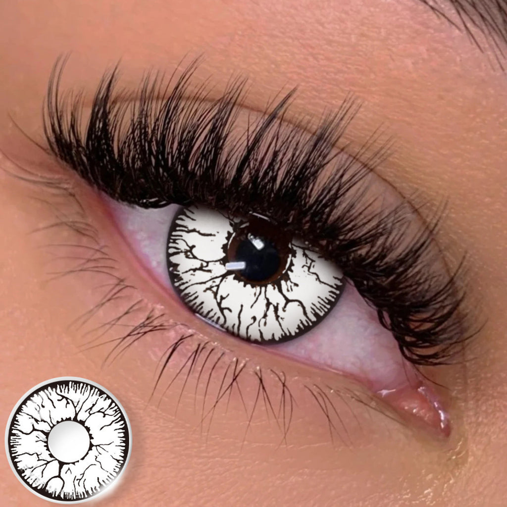 Crack White Cosplay Colour Contact Lenses