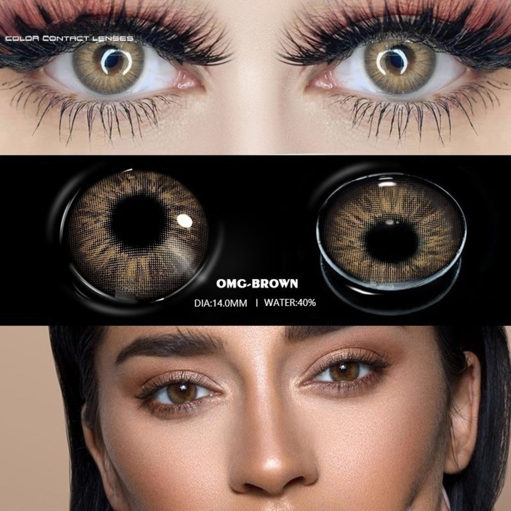 OMG Brown Cosmetic Colour Contact Lenses