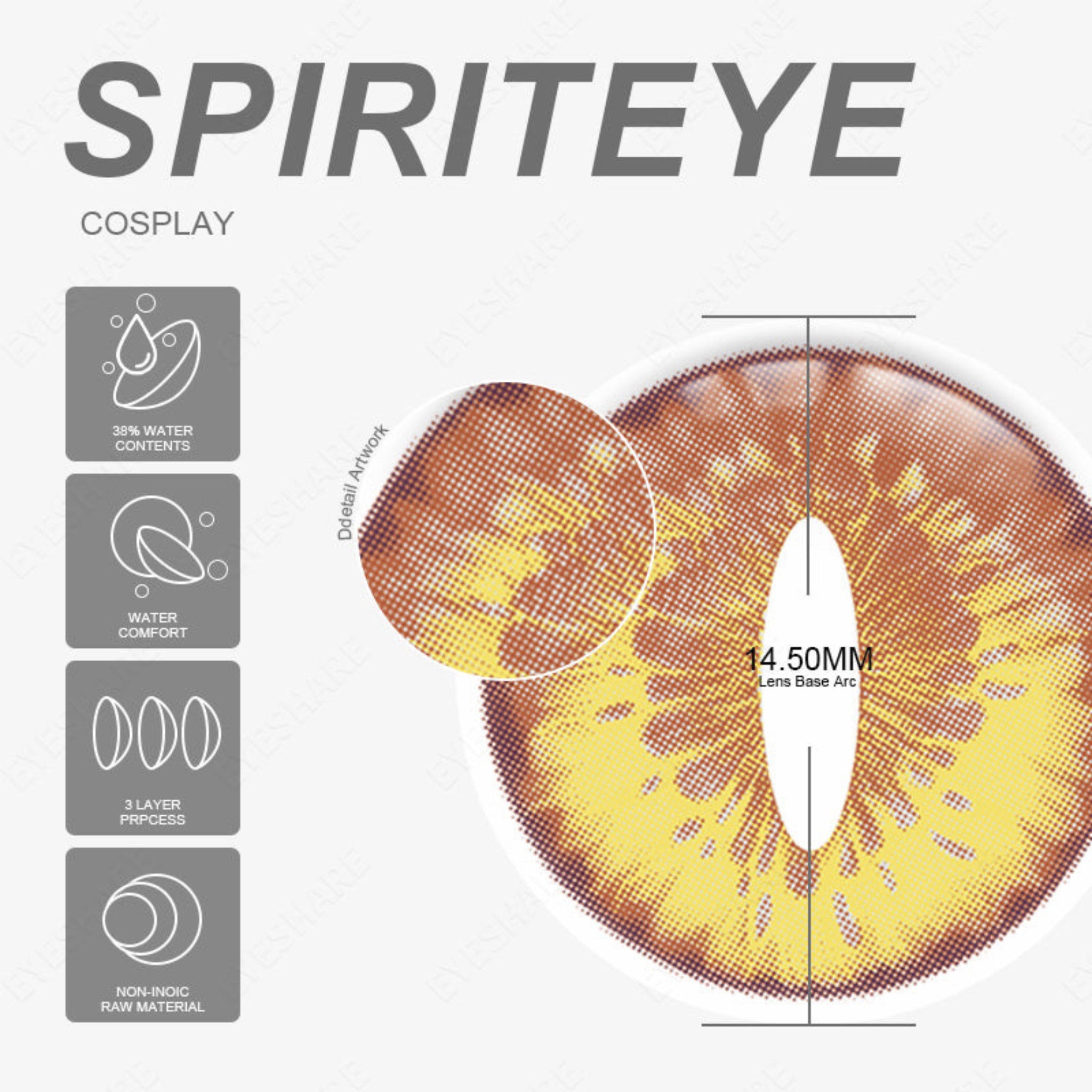 Spirit Eye Cosplay Colour Contact Lenses