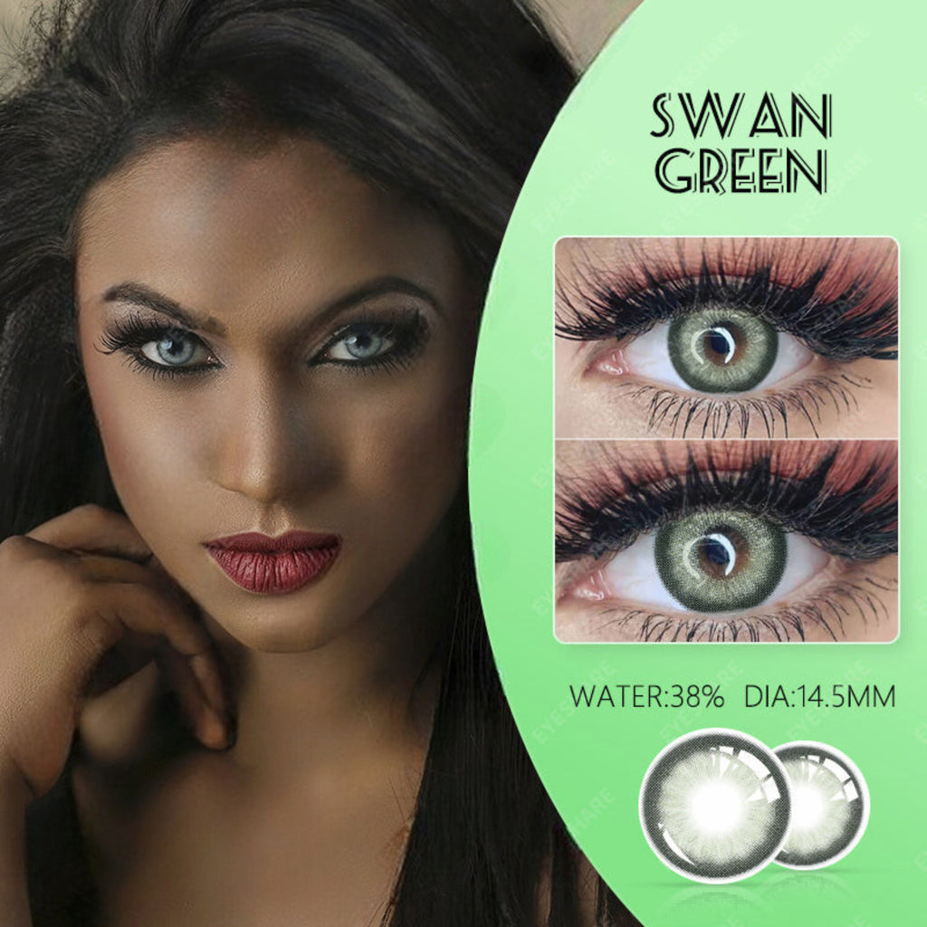 Swan Green Cosmetic Colour Contact Lenses