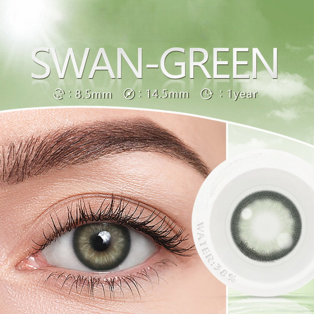 Swan Green Cosmetic Colour Contact Lenses