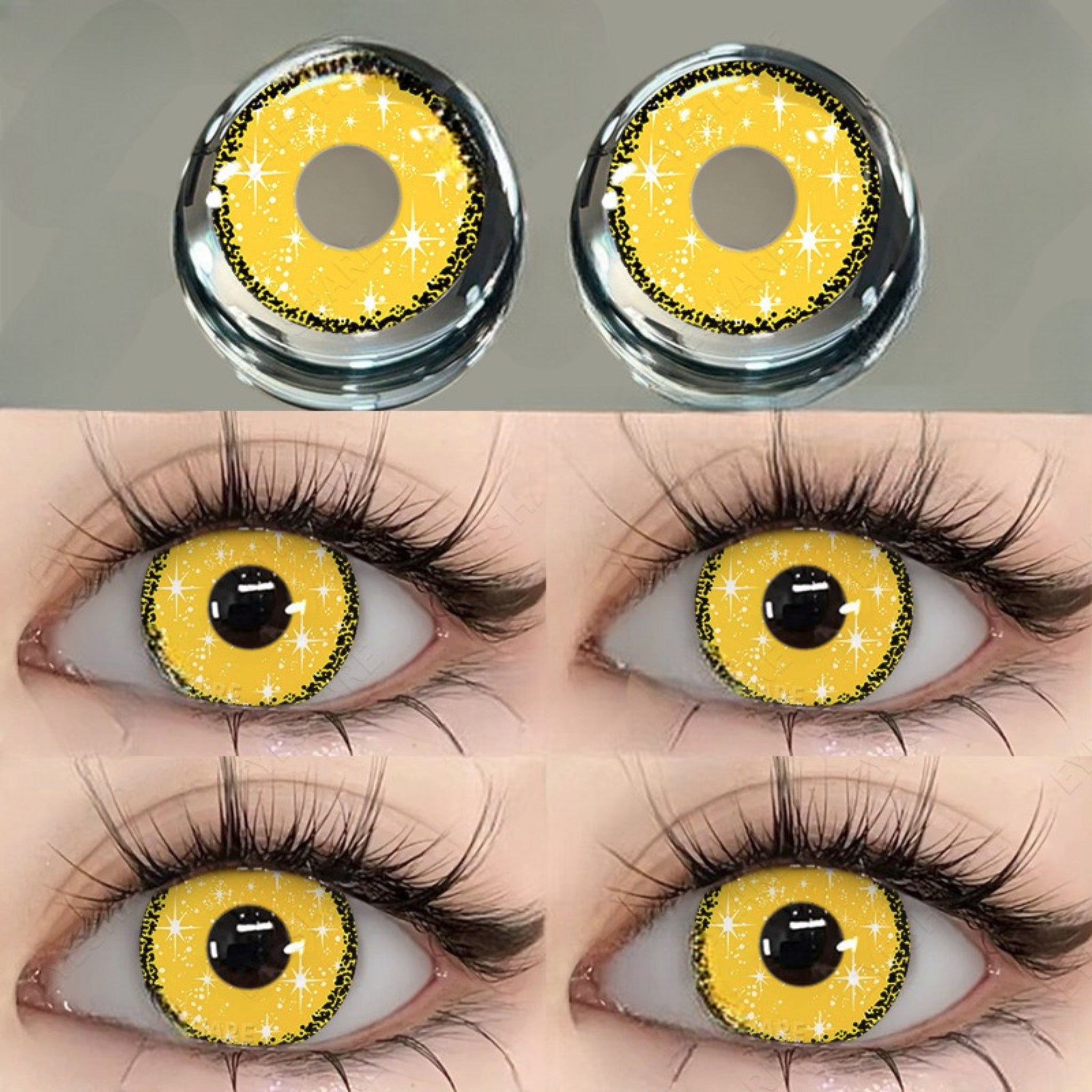 Yellow Cosplay Colour Contact Lenses